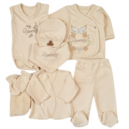 Set cadou 8 piese pentru nou nascuti, model Princess [1]