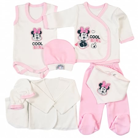 Set cadou 8 piese pentru nou nascuti, model Cool Girl  [0]