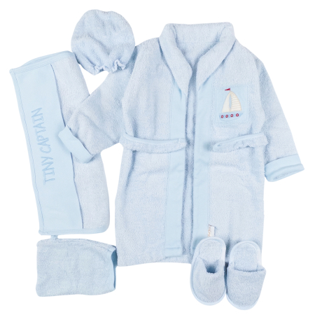 Compleuri bebelusi baieti - Set de baie pentru bebelusi, model Bebe Capitan