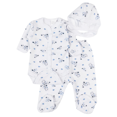 Haine bebelusi fete - Set pentru nou-născuți, 3 piese, Catelusi