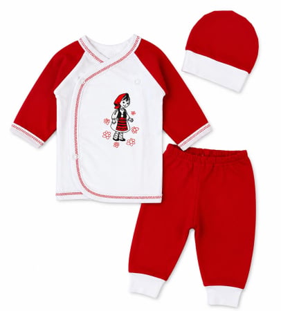 Seturi fetite - Set pentru nou-născuți – 3 piese, model Traditional ❤️