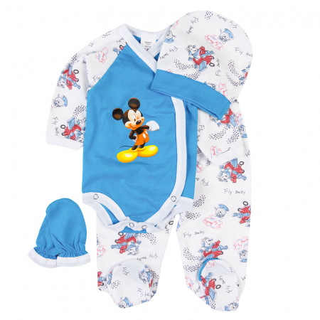 Haine bebelusi baieti - Set pentru nou-născuți – 4 piese blue