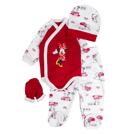 Imbracaminte nou-nascuti - Set pentru nou-născuți fetite – 4 piese