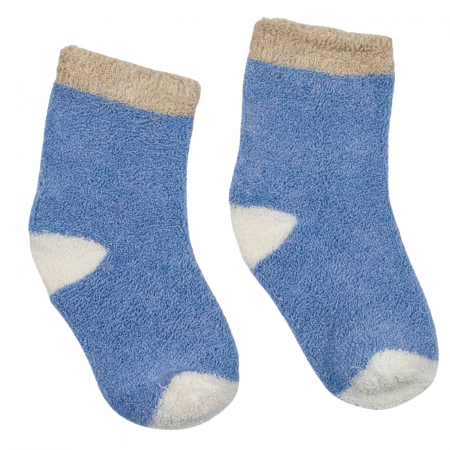 Botosi, sosete, dresuri, caciuli - Sosete flausate model bleu