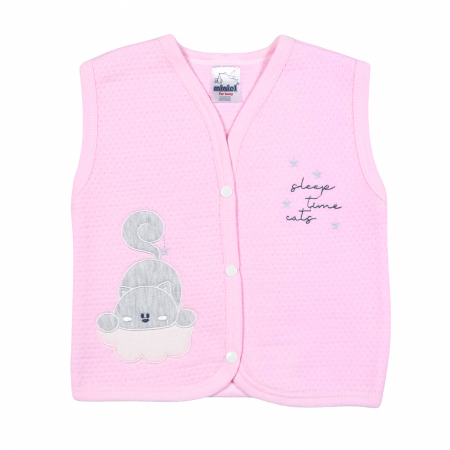 Haine bebelusi fete - Vesta bebelusi model pisicuta