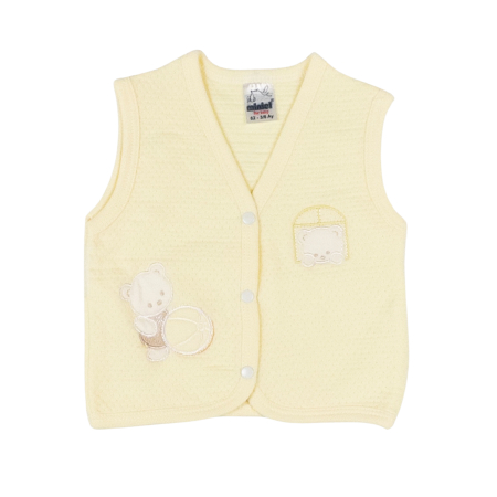 Imbracaminte nou-nascuti - Vesta pentru bebelusi, model ursulet jucaus