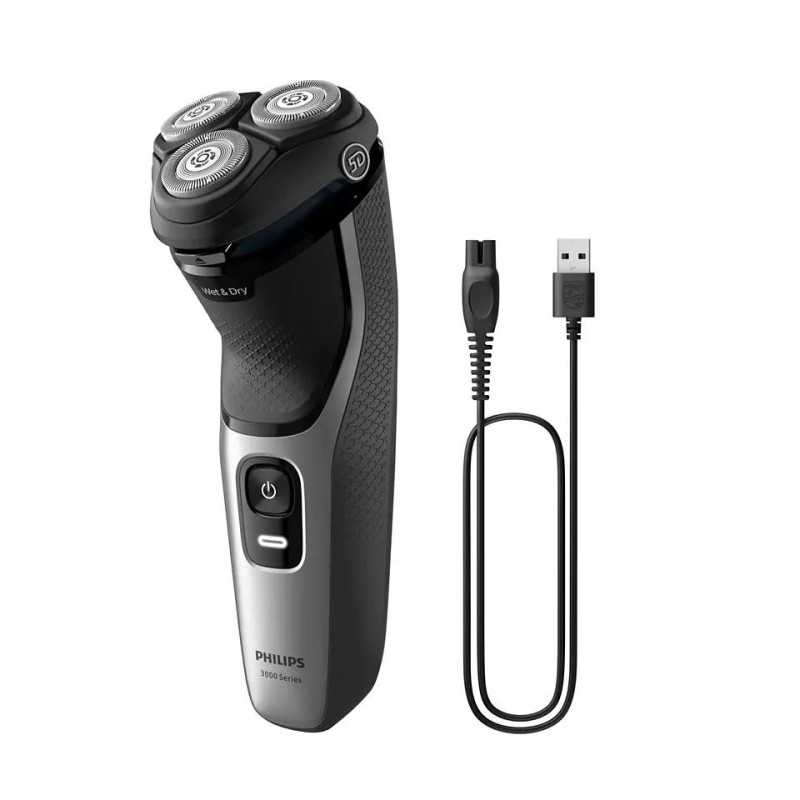 Aparat de ras electric, PHILIPS, seria 3000 S3143/00, Argintiu/Negru [3]