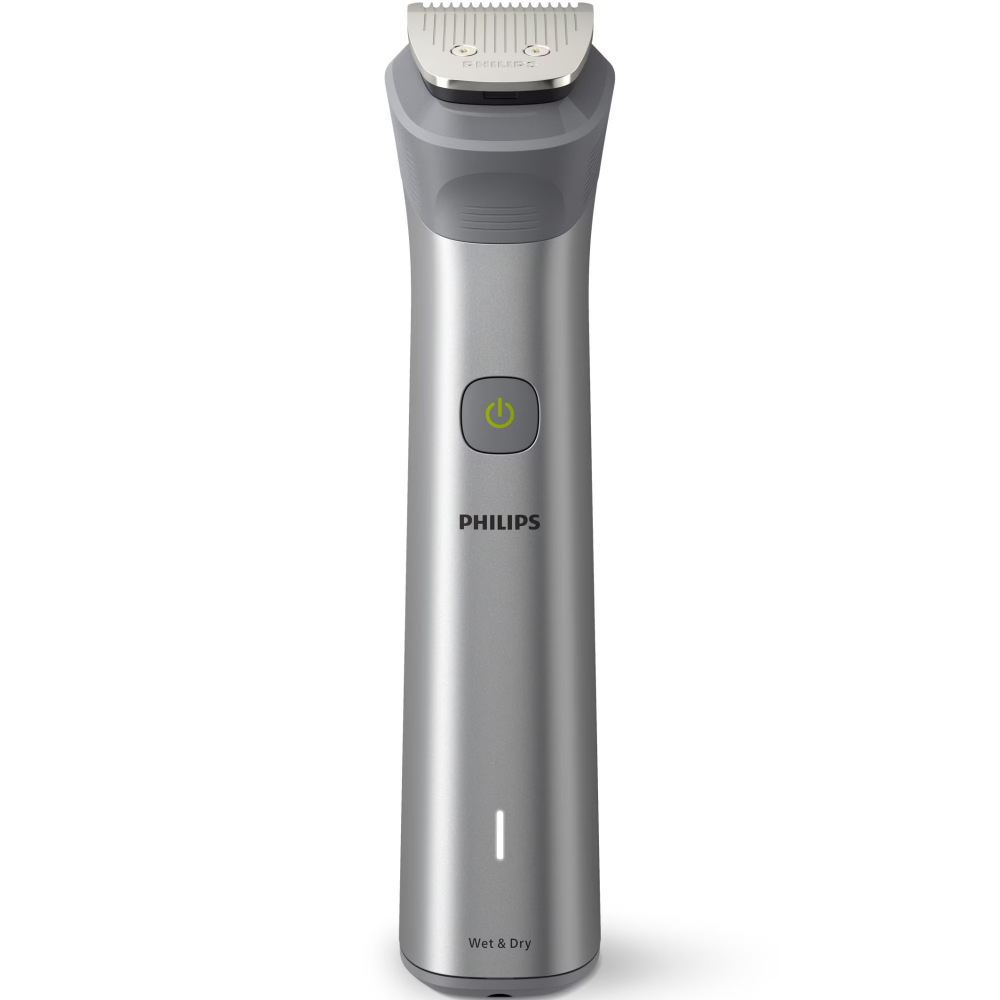 Aparat de tuns barba si parul 12 in 1 PHILIPS Multigroom All in One MG5940/15, tehnologie BeardSense, lame din otel cu auto-ascutire, 11 setari de lungime, rezistent la apa, husa, Negru / Argintiu [3]