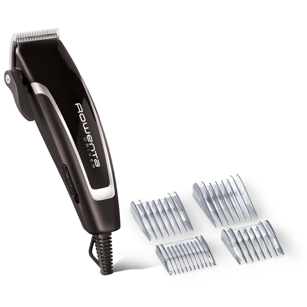 Aparat de tuns Rowenta Driver TN1603F0, 3000rpm, setarea lungimii barbii 1-14mm, 20 pozitii pentru lungimea de taiere a parului, Negru/Argintiu [3]