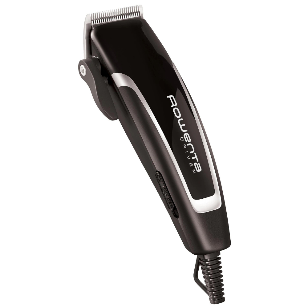Aparat de tuns Rowenta Driver TN1603F0, 3000rpm, setarea lungimii barbii 1-14mm, 20 pozitii pentru lungimea de taiere a parului, Negru/Argintiu [2]