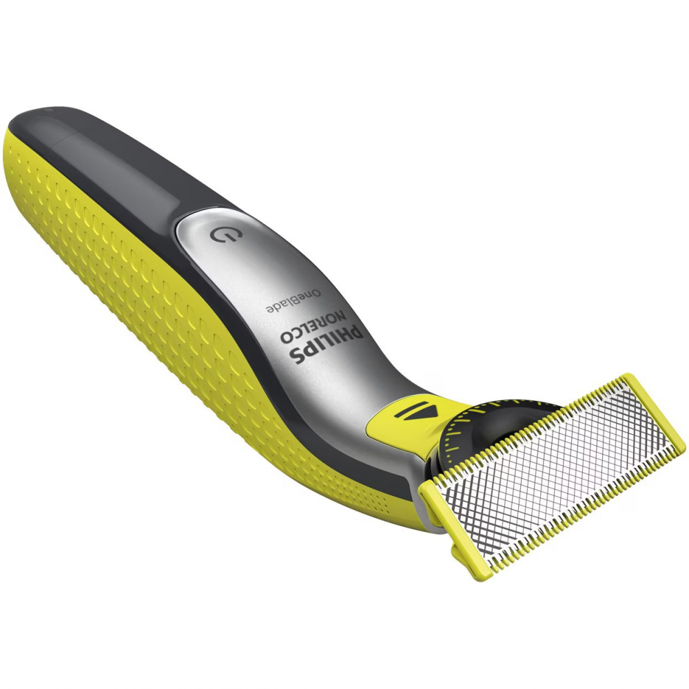 Aparat hibrid de barbierit si tuns barba Philips OneBlade 360 QP2734/31, pieptene reglabil 5 in 1, reincarcabil, umed si uscat, 60 min, USB-A, husa, capac de protectie, lama 360 inlocuibila suplimenta [2]