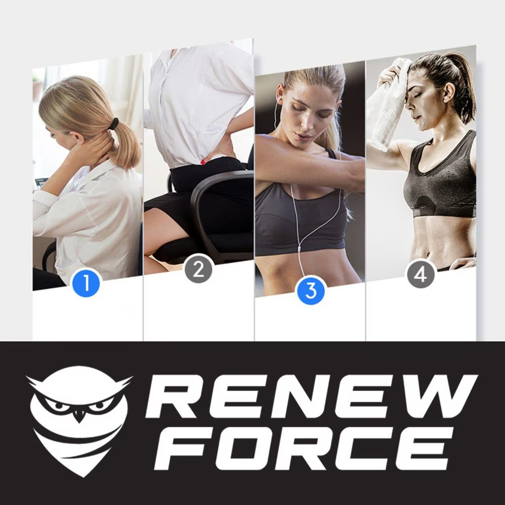 Aparat pentru masaj profesional tip pistol Renew Force, 7 viteze, motor silentios, 2800 r/min, sistem racire, ecran LCD cu touchscreen, oprire automata dupa 10 minute, 10 capete, Gri [7]