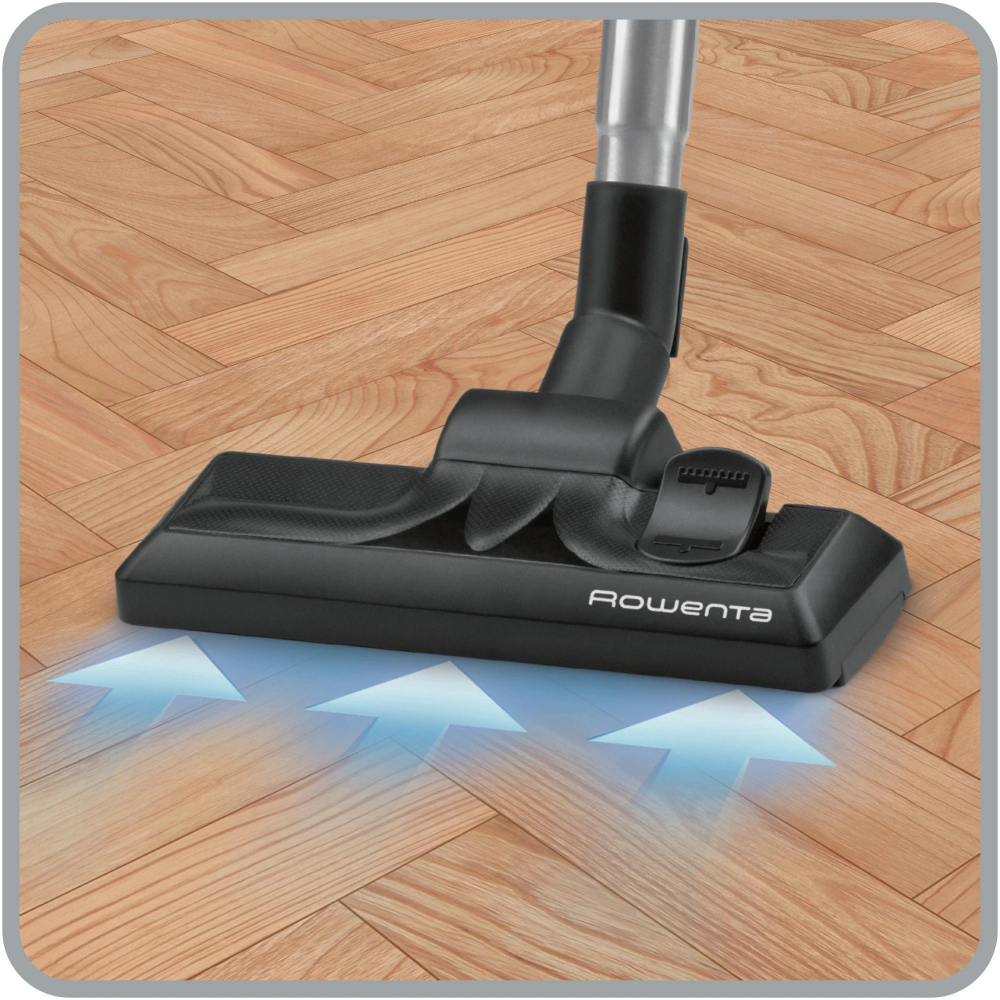 Aspirator fara sac Rowenta Compact Power Cyclonic RO3731EA, 750 W, recipient praf 1.5l, motor EffiTech, filtru de inalta eficienta, sistem CleanExpress, raza de operare 8.8m, negru/albastru [8]