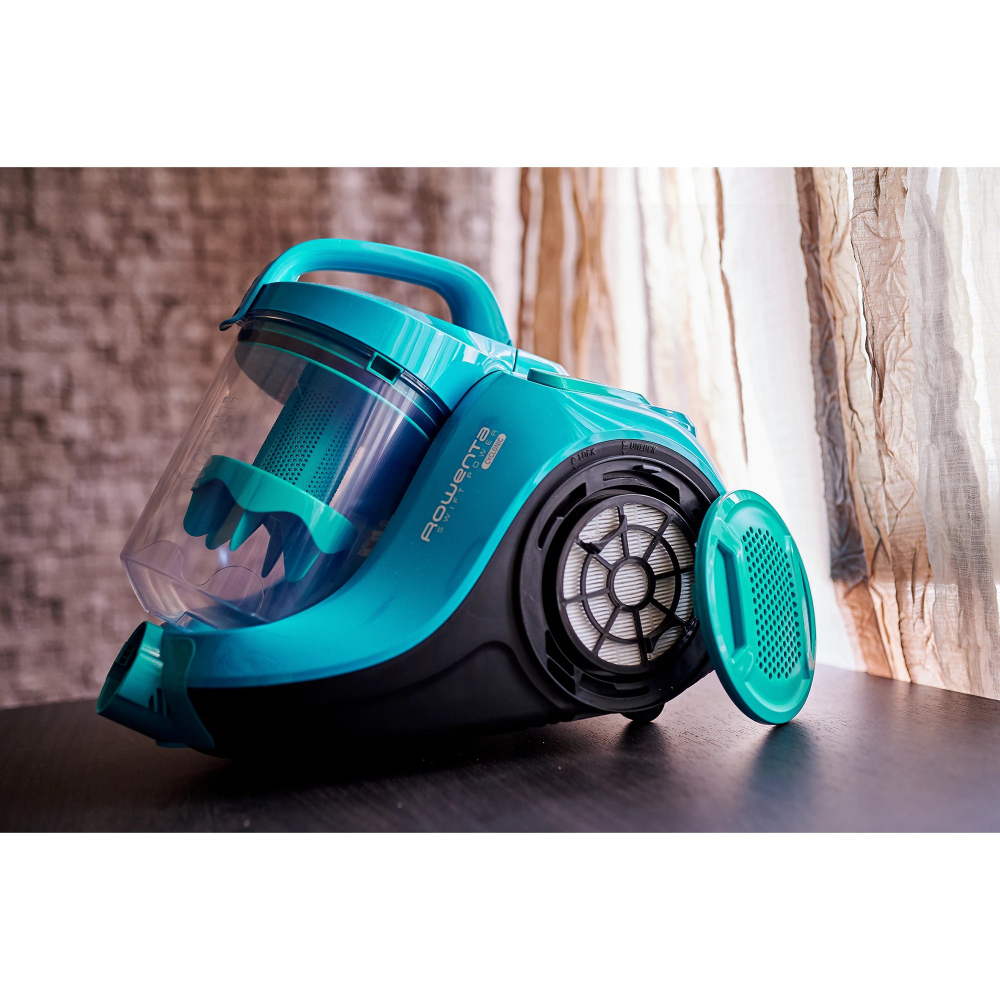 Aspirator fara sac Rowenta Swift Power Cyclonic RO2932EA, 750 W, filtrare tripla, Negru [8]