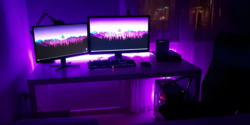 Banda de lumina inteligenta RGB LED, NewEvo®, Lumina ambientala, 16 milioane de culori, trei moduri de control, modul de sincronizare dinamica a muzicii, 213 moduri presetate, interfata USB (adaptorul [7]