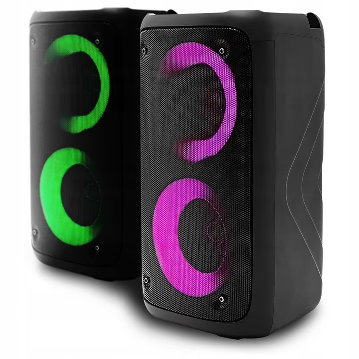Boxa portabila NewEvo bluetooth, Putere 800/20 W, Intrare mini-jack 3.5 mm, Format audio MP 3, Autonomie 6 ore, Raza de actiune 10 m, Functie radio si GRP, Alimentare prin USB 5V, Dimensiuni 15 x 16 x [3]