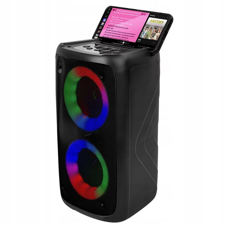 Boxa portabila NewEvo bluetooth, Putere 800/20 W, Intrare mini-jack 3.5 mm, Format audio MP 3, Autonomie 6 ore, Raza de actiune 10 m, Functie radio si GRP, Alimentare prin USB 5V, Dimensiuni 15 x 16 x [4]