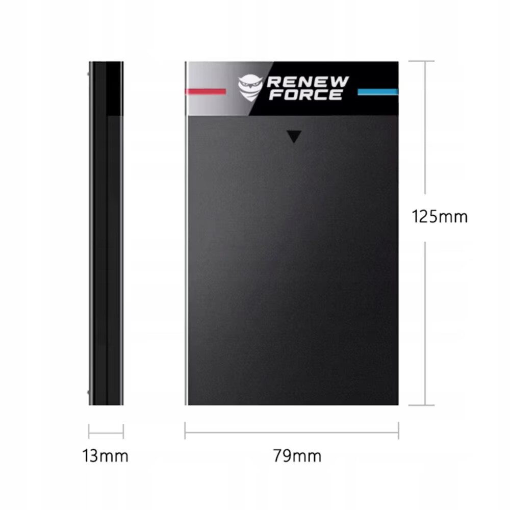 Carcasa Rack pentru Hard-Disk Extern 2.5 inch, Renew Force, USB 3.2, SATA, Design Tool-free, Neagra [4]