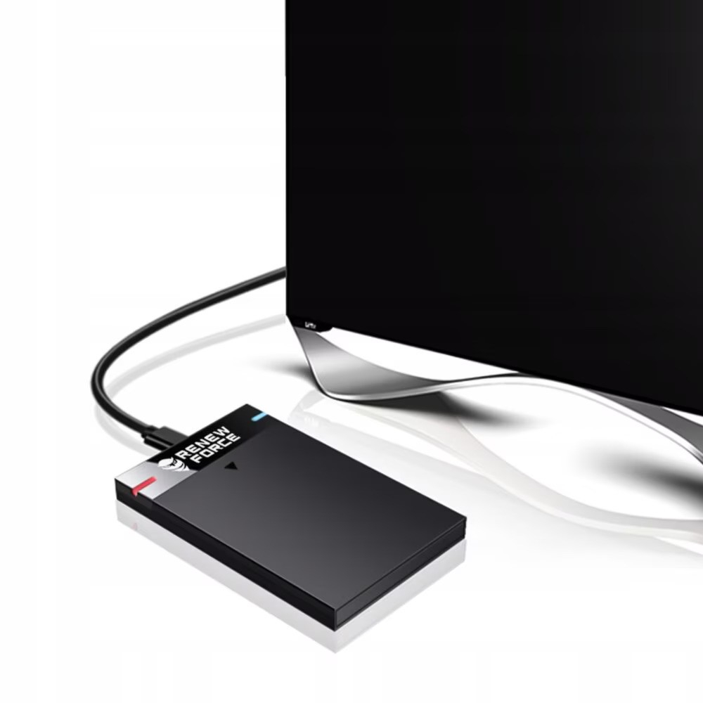 Carcasa Rack pentru Hard-Disk Extern 2.5 inch, Renew Force, USB 3.2, SATA, Design Tool-free, Neagra [5]