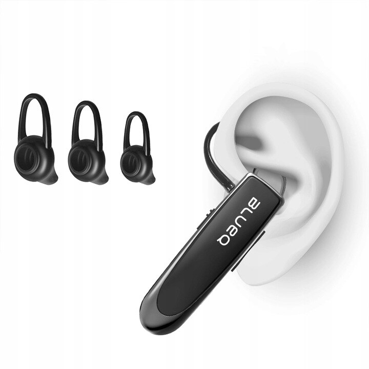 Casca Bluetooth Wireless NewEvo, Bluetooth 5.0, Cu husa, Functie dubla de reducere a sunetului din exterior, Autonomie 24 ore, Conectare la doua dispozitive simultan, Incarcare rapida, Sunet HD, Negru [3]