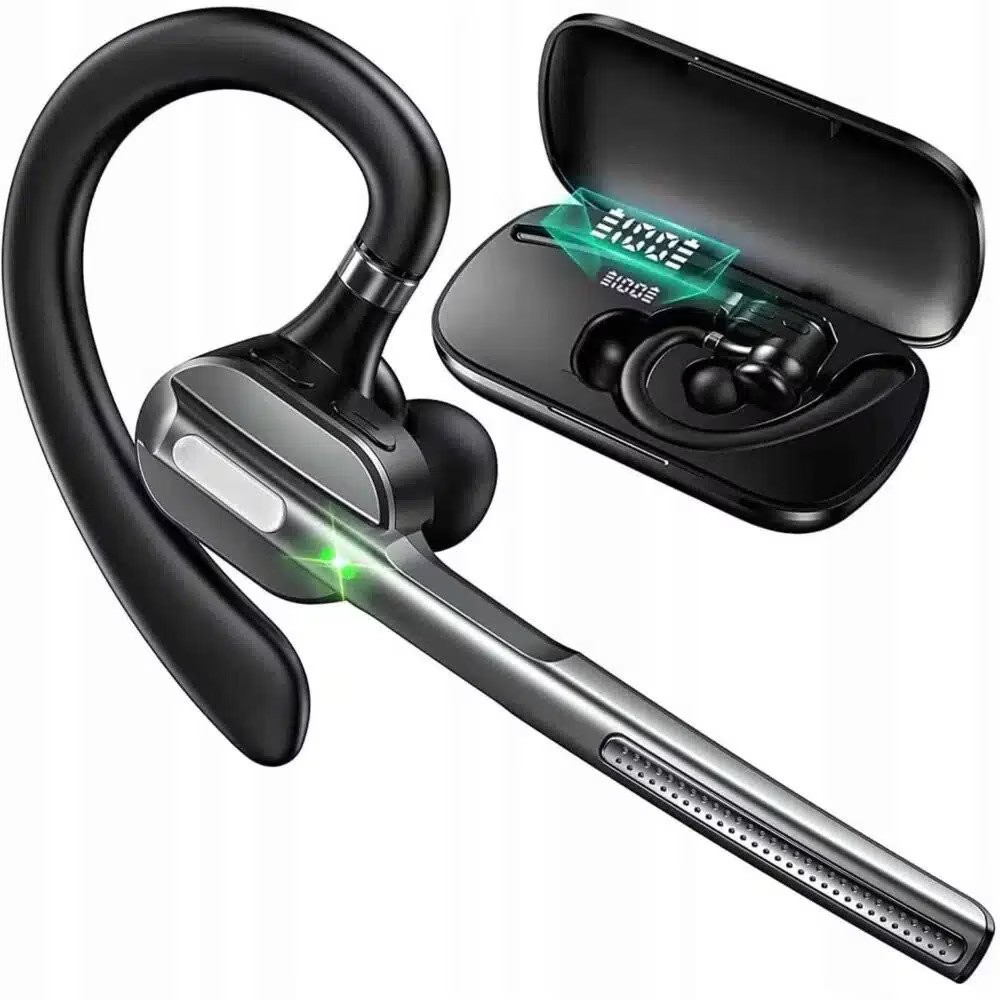 Casca Bluetooth Wireless, Renew Force Business, Tip Handsfree, Bluetooth 5.1, Design Ergonomic, autonomie 240h, timp de convorbire 12h, Microfon Dual, Negru [4]