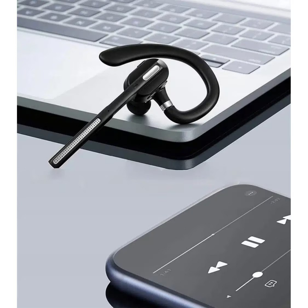 Casca Bluetooth Wireless, Renew Force Business, Tip Handsfree, Bluetooth 5.1, Design Ergonomic, autonomie 240h, timp de convorbire 12h, Microfon Dual, Negru [8]