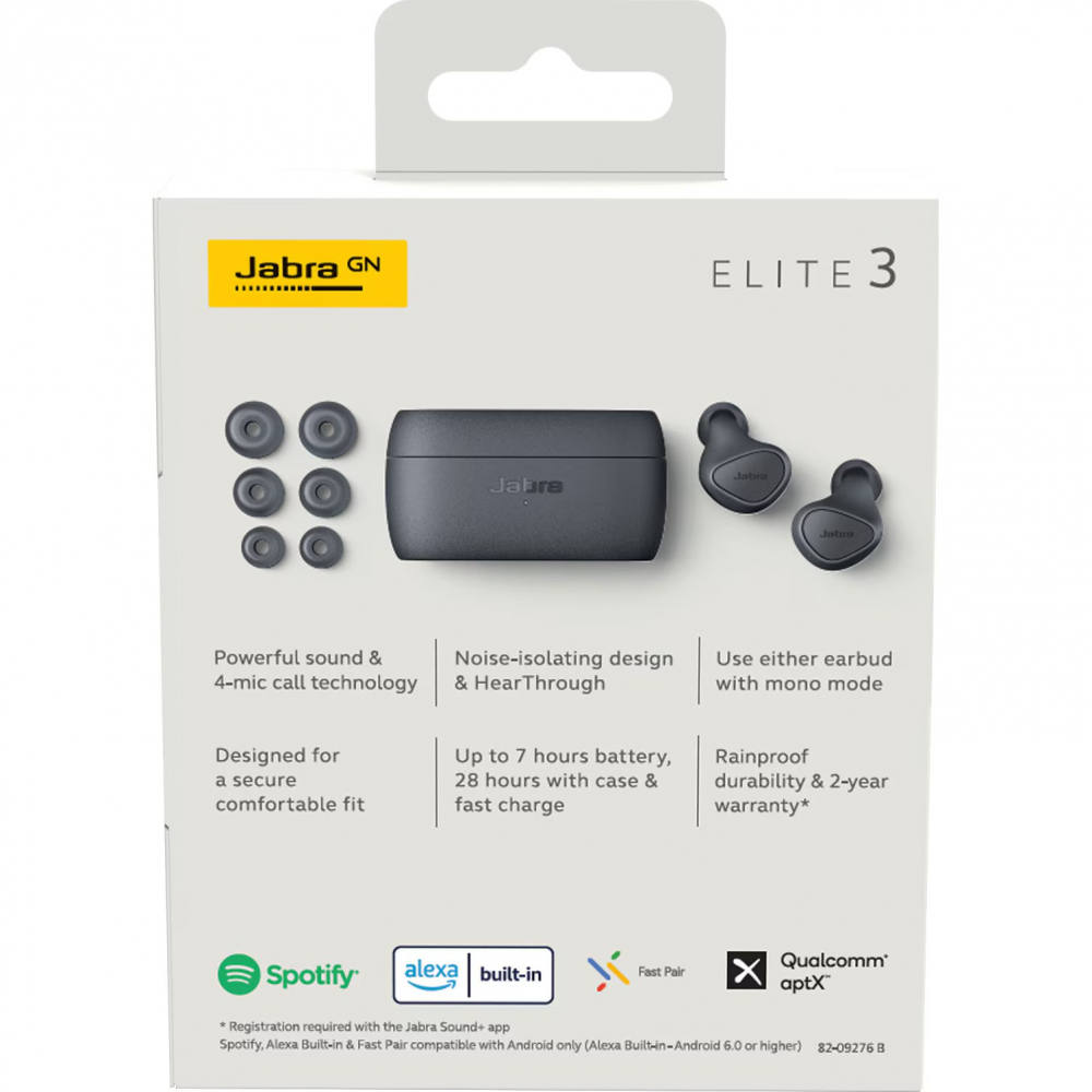 Casti audio in-ear, Jabra Elite 3, True wireless, Bluetooth, IP55, Navy [5]