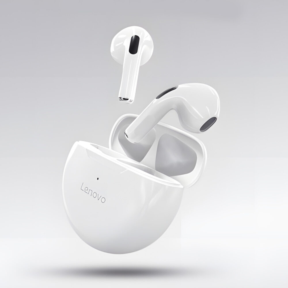 Casti in Ear Wireless, Lenovo , Bluetooth 5.0, Noise Cancelling, Control Tactil, Ergo Fit, Rezistente la apa IPX 4, Alb [9]