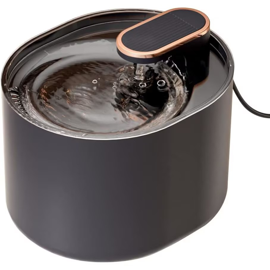 Dispenser apa NewEvo pentru caini si pisici de tip fantana, silentioasa, cu sistem de filtrare cu carbune activ si recirculare, hidratare neintrerupta a animalelor de companie, USB, 3L, Albastru [1]