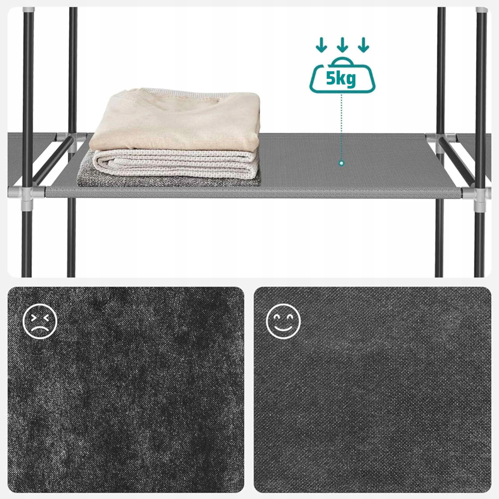 https://www.beststoreonline.ro/dulap-%C8%99ifonier-textil-newevo-xxl-165-165-42-cm-garderob%C4%83-pliabil%C4%83-cu-cadru-metalic-ranforsat-2-bare-pentru-umera%C8%99e-multiple-rafturi-hus%C4%83-cu-fermoare-duble-material-respirabil-gri.html [5]