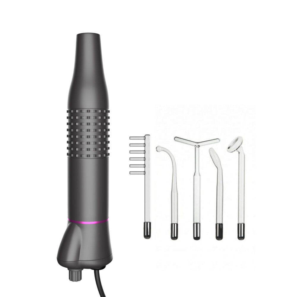 Electroderm, NewEvo®, Darsonval, Tratament cu Frecventa Inalta pentru Acnee, Riduri, Controlul Petelor, Cearcane, Ten, Par Seboreic, Stimulator Scalp, Infrumusetare, Biostimulare Faciala, Lifting, Gri [2]