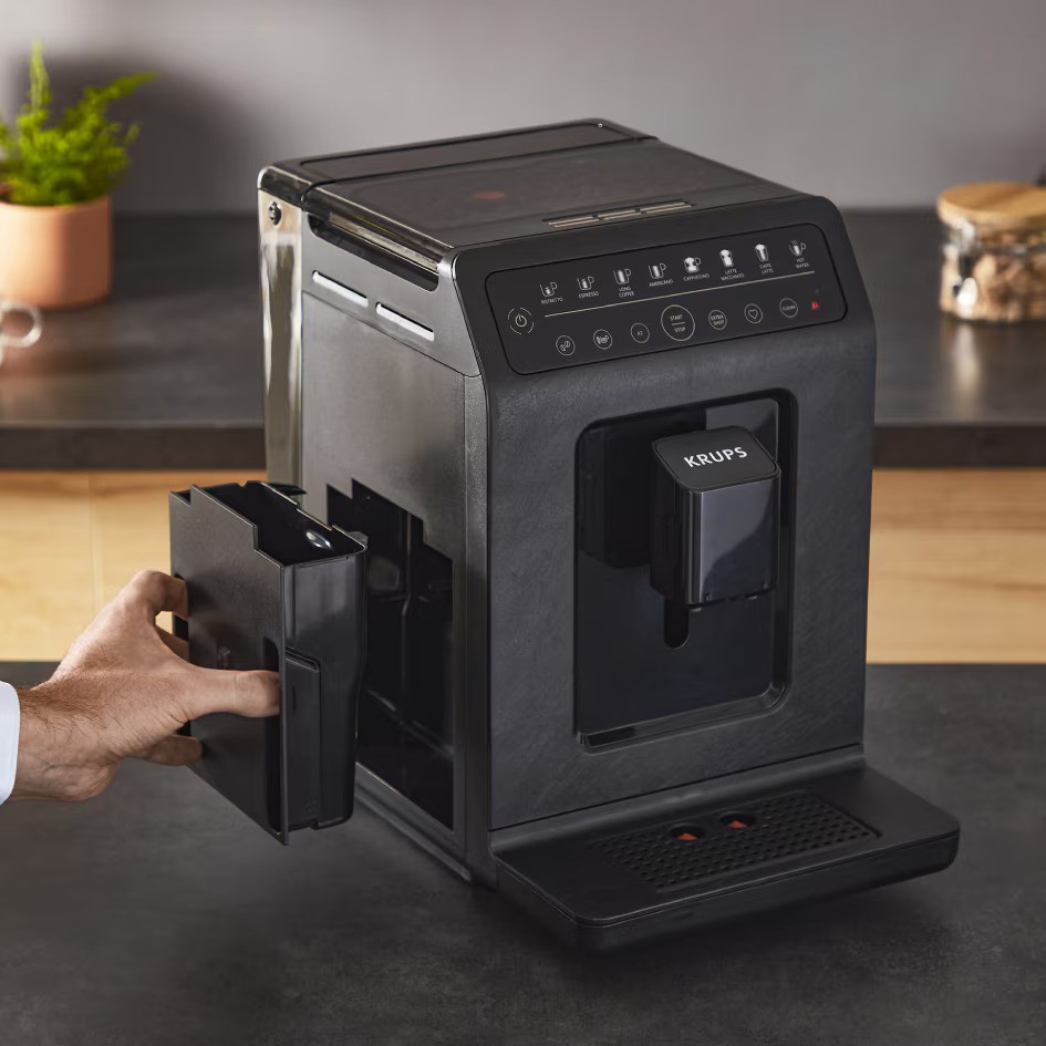 Espressor automat Krups Evidence Eco-Design EA897B10, 1450W, 15 bari, 8 retete de bauturi, rasnita metalica cu 5 setari, 3 trepte de temperatura, functie de abur&apa fierbinte, rezervor apa detasabil [9]