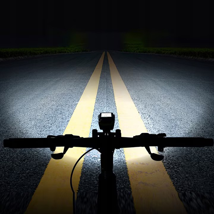 Far bicicleta cu ciclocomputer fara fir Renew Force, Lampa spate, Claxon, Acumulator 4000 mAh, Incarcare USB, Ecran LCD, Afisare viteza curenta, distanta parcursa, Viteza medie, Temperatura ambientala [7]