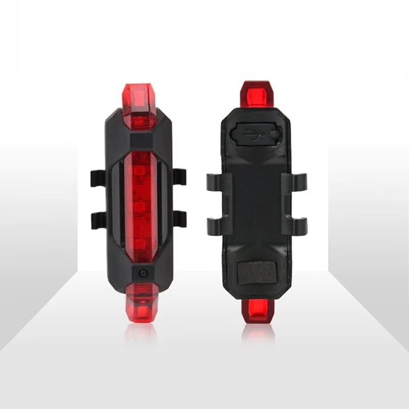 Far bicicleta cu incarcare solara & USB Renew Force, Lampa spate cadou, Claxon, 3 Moduri de iluminare, 1200 lumeni, Indicator incarcare baterie, Negru Rosu [10]
