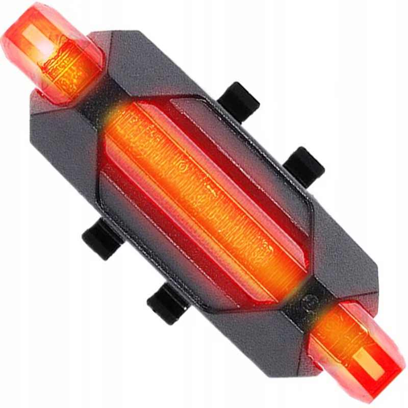 Far bicicleta cu incarcare solara & USB Renew Force, Lampa spate cadou, Claxon, 3 Moduri de iluminare, 1200 lumeni, Indicator incarcare baterie, Negru Rosu [11]