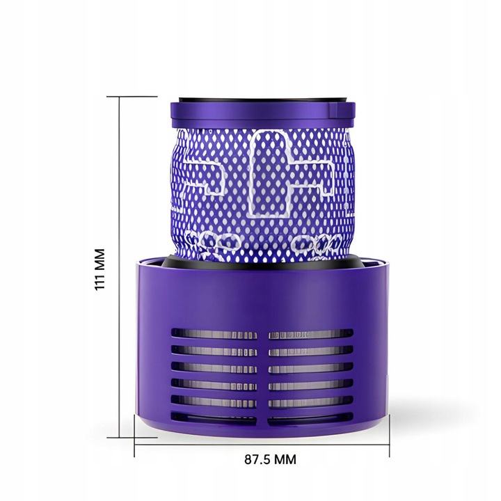 Filtru de aspirator NewEvo® pentru Dyson, 3 bucati, compatibil cu aspiratorul Dyson V10 V11 V15 SV12, Lavabil, Violet [4]