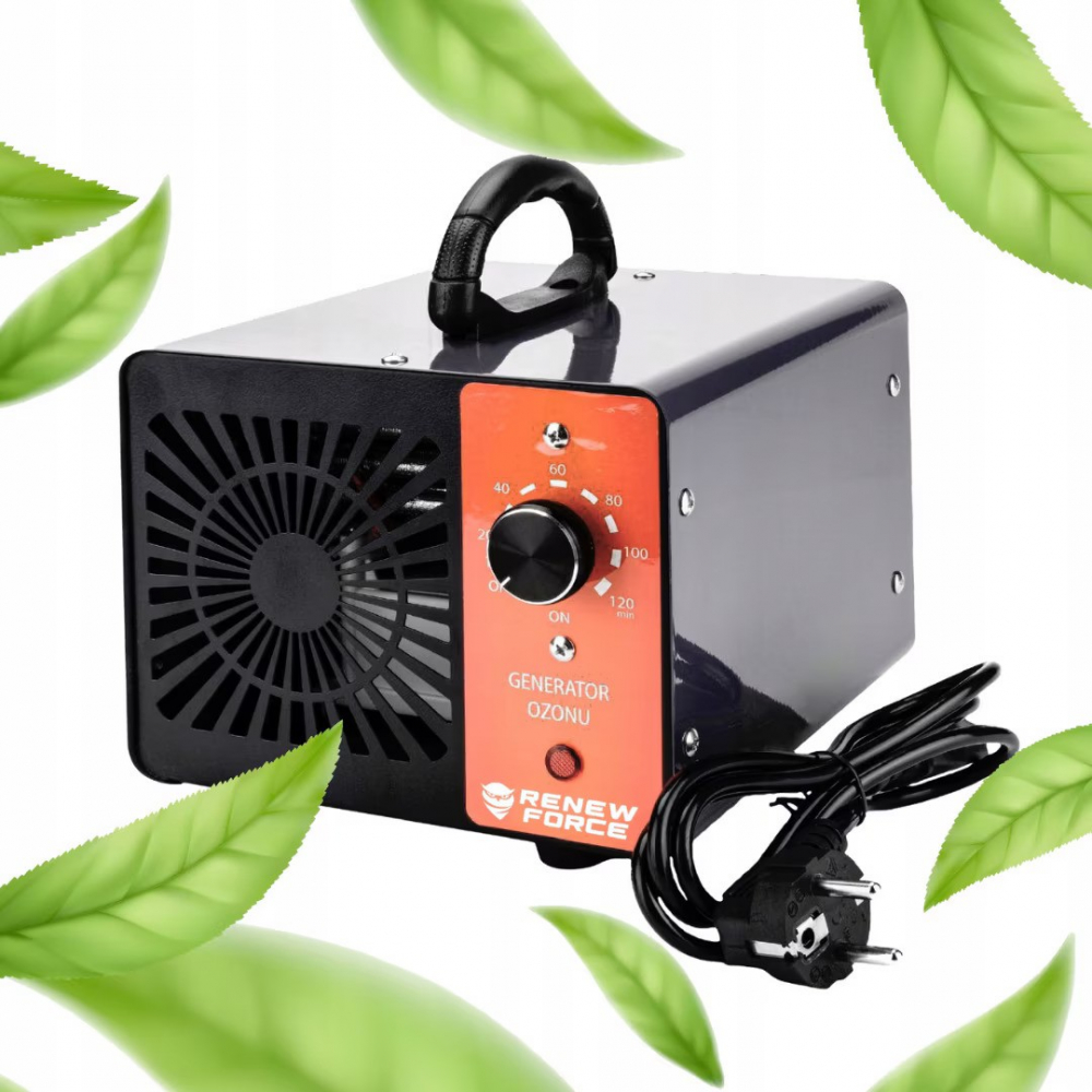 Generator de Ozon Profesional Renew Force - Dezinfectare Avansata. Inlatura mirosul neplacut din Casa, Birou si Masina, lasand un aer proaspat ca dupa ploaie. Timer de 120 min, putere 60g/Ora, 120W [4]