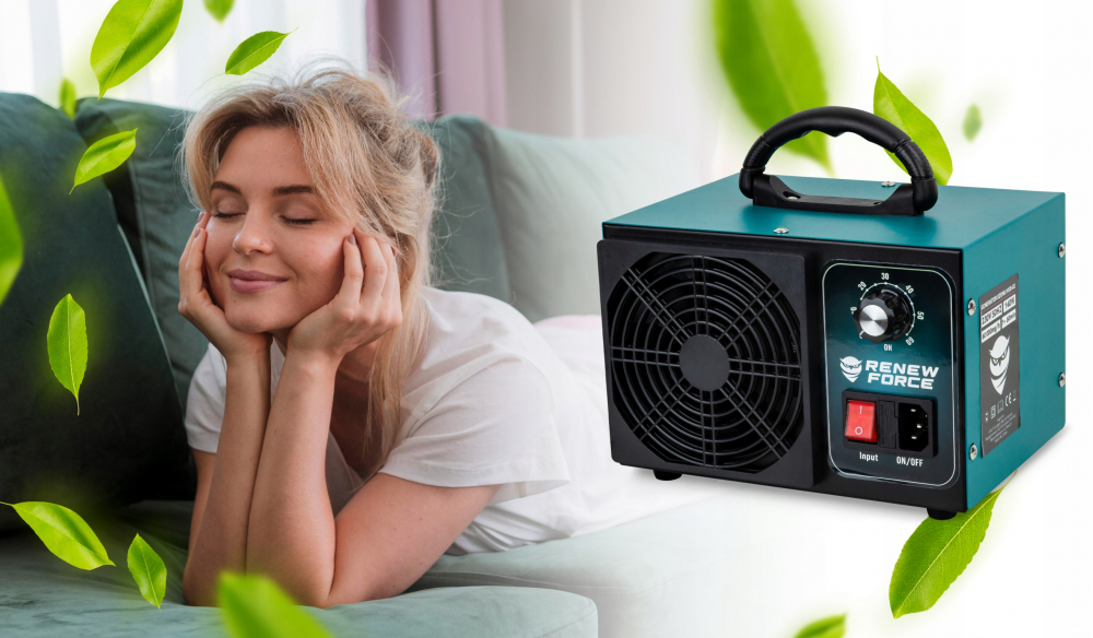 Generator Ozon Renew Force, 60 000 mg/h, timer 60min, 140W, Verde [2]