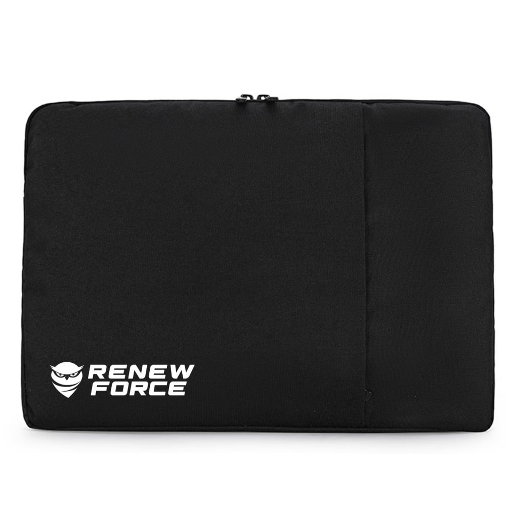 Husa laptop, poliester, cu burete antisoc, 39cm x 30cm x 2cm, fermoar, 14"-15.6", Negru [5]