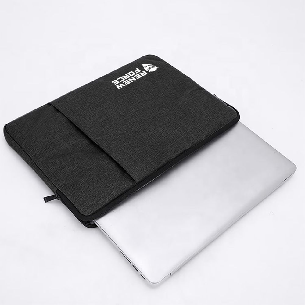 Husa laptop, poliester, cu burete antisoc, 39cm x 30cm x 2cm, fermoar, 14"-15.6", Negru [4]