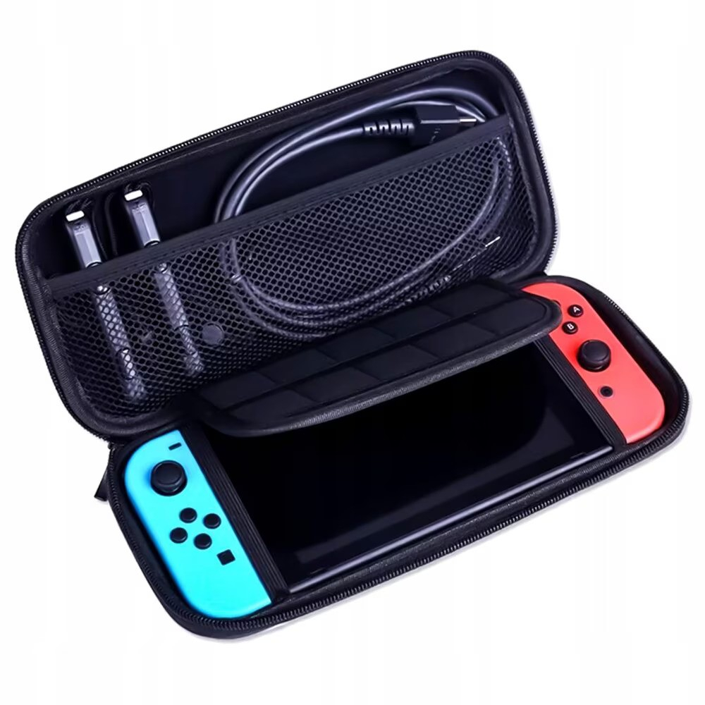 Husa protectie consola Nintendo, Renew Force, Compatibil cu Nintendo Switch/Switch Oled, Rosu/Negru [3]