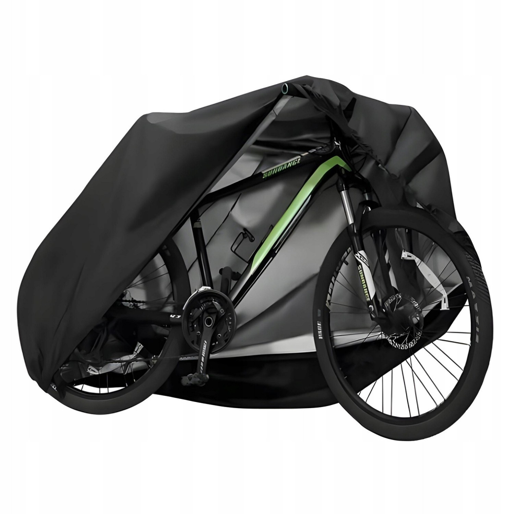 Husa protectie pentru bicicleta, motocicleta, scuter NewEvo®, impermeabila, 200cm x 110cm x 70cm, 2 biciclete de 26-29 inch, Negru [6]