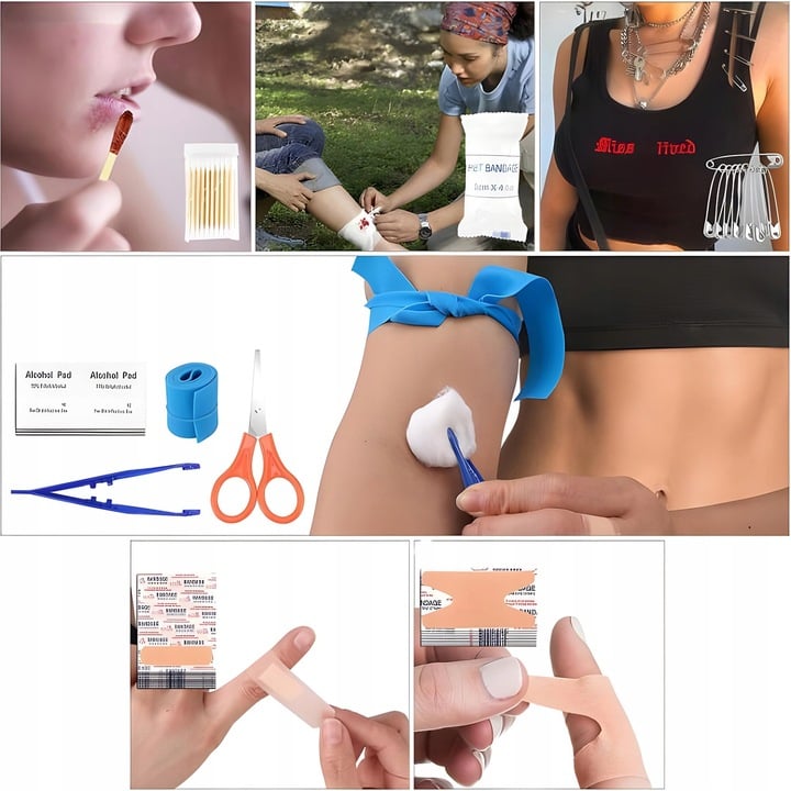Kit complet de supravietuire multifunctional 92 in 1,Instrumente profesionale multifunctionale, vanatoare, drumetii, alpinism si aventuri in aer liber, Negru [8]