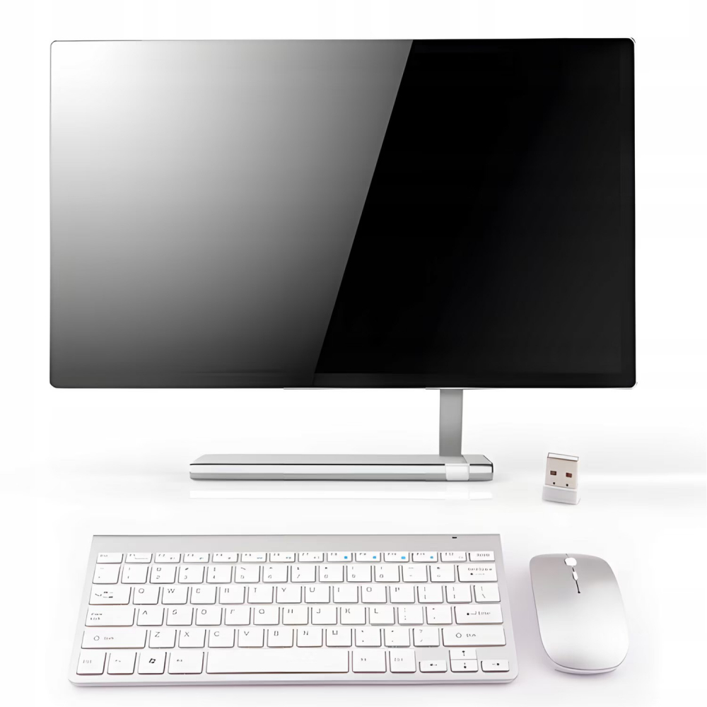 Kit Tastatura si Mouse wireless NewEvo, 78 taste, click scissor switch, versiune US, 3 butoane, 1200 DPI, Gri [6]