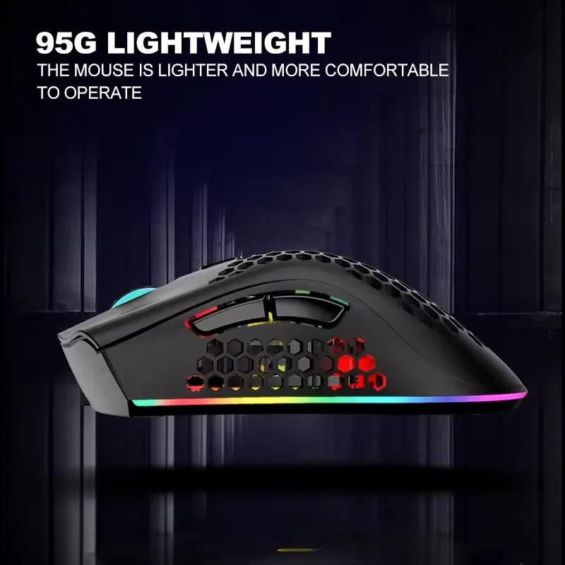 Mouse gaming NewEvo, Wireless, Iluminare RGB, USB, Wireless 2.4 G, FastCharge, Design ergonomic, 2 Butoane Programabile, Negru [7]