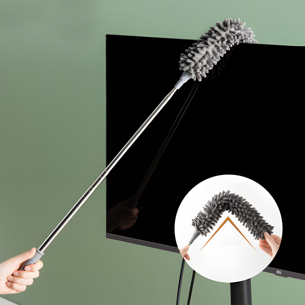 Pamatuf NewEvo, 3 Capete Interschimbabile, Telescopic, Maner Extensibil, Pentru Locuri Greu Accesibile, 83-280x16, Gri [13]