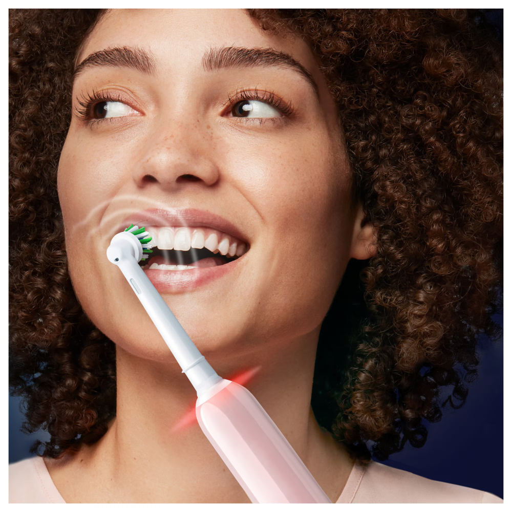 Periuta de dinti electrica Oral-B Pro 3, Curatare 3D, 3 programe, 1 capat de periaj, roz [5]