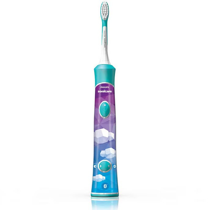 Philips Sonicare Kids HX6322/04, Bluetooth® incorporat, 2 moduri, 2 capete de periere, Numar de miscari/minut 62000, Alb/Albastru [6]
