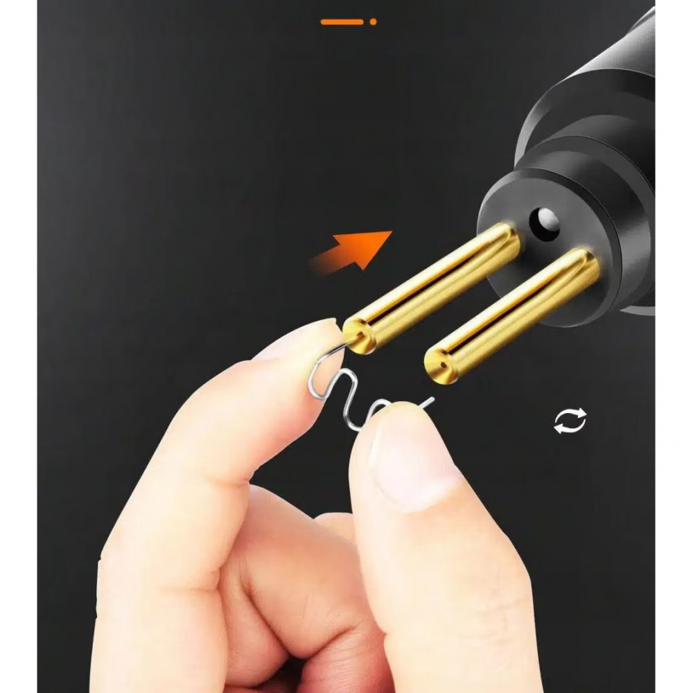 Pistol Profesional pentru lipit/sudat plastic Renew Force, kit pentru repararea fisurilor din plastic, polipropilena, 200 capse de intarire, putere 70W, Negru [12]