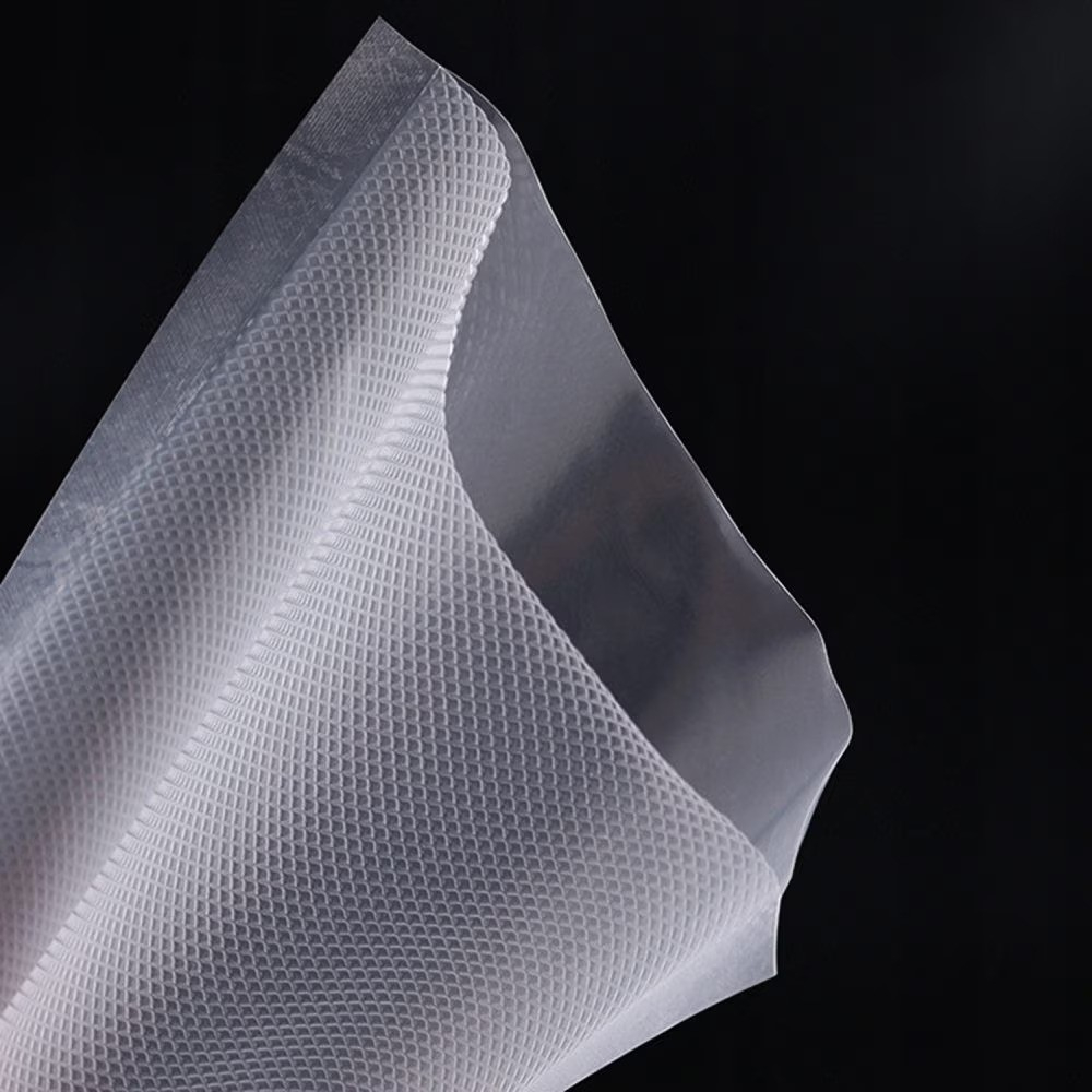 Pungi vidat gofrate DexXer, pentru aparat de vidat alimente, 1 rola, 28cm x 6m, reutilizabile, rezistente, sous vide, lavabile in masina de spalat, fara BPA, transparent [7]